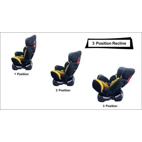 Mama Kiddies Safety Star autósülés (0-25 kg) sárga-szürke színben