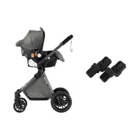 Mama Kiddies Charlie PRO 3 v 1 kočík s príslušenstvom v šedej farbe + darček