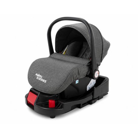 Mama Kiddies 4v1 Charlie PRO kočík s príslušenstvom v šedej farbe s ISOFIX základňou + darček