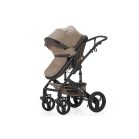 Mama Kiddies 4v1 Evening Star Black Edition multifunkčný kočík s príslušenstvom v béžovo-hnedej farbe s ISOFIX základňou + darček