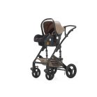 Mama Kiddies 4v1 Evening Star Black Edition multifunkčný kočík s príslušenstvom v béžovo-hnedej farbe s ISOFIX základňou + darček