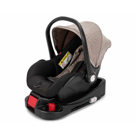 Mama Kiddies 4v1 Evening Star Black Edition multifunkčný kočík s príslušenstvom v béžovo-hnedej farbe s ISOFIX základňou + darček