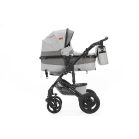 Mama Kiddies 4v1 Evening Star Black Edition multifunkčný kočík s príslušenstvom v sivej farbe s ISOFIX základňou + darček