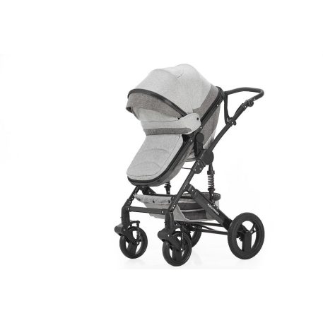 Mama Kiddies 4v1 Evening Star Black Edition multifunkčný kočík s príslušenstvom v sivej farbe s ISOFIX základňou + darček